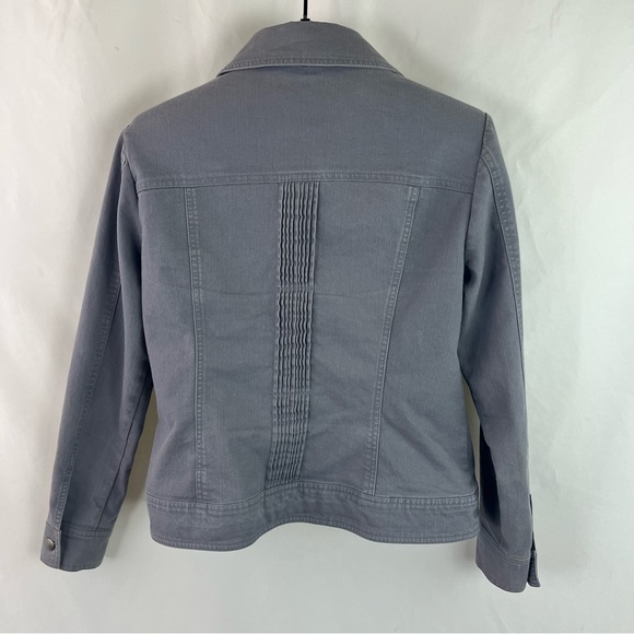 Tribal Jeans Womens Jean Jacket Denim Woven Shoulder Collar Pockets size - Picture 5 of 12